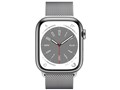 Apple Watch Series 8 GPS+Cellular���f�� 41mm MNJ83J/A [�V���o�[�X�e�����X�X�`�[���P�[�X/�V���o�[�~���l�[�[���[�v]