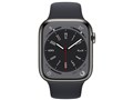 Apple Watch Series 8 GPS+Cellular���f�� 45mm MNKU3J/A [�O���t�@�C�g�X�e�����X�X�`�[���P�[�X/�~�b�h�i�C�g�X�|�[�c�o���h]