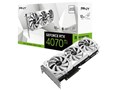 GeForce RTX 4070 Ti 12GB VERTO LED トリプルファン White edition VCG4070T12TFWXPB1 [PCIExp 12GB]