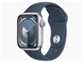 Apple Watch Series 9 GPS���f�� 41mm MR903J/A [�V���o�[/�X�g�[���u���[�X�|�[�c�o���h S/M]