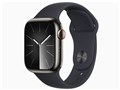 Apple Watch Series 9 GPS+Cellular���f�� 41mm MRJ93J/A [�O���t�@�C�g�X�e�����X�X�`�[���P�[�X/�~�b�h�i�C�g�X�|�[�c�o���h M/L]