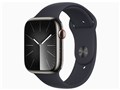 Apple Watch Series 9 GPS+Cellular���f�� 45mm MRMW3J/A [�O���t�@�C�g�X�e�����X�X�`�[���P�[�X/�~�b�h�i�C�g�X�|�[�c�o���h M/L]