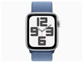 Apple Watch SE ��2���� GPS���f�� 44mm MREF3J/A [�V���o�[/�E�C���^�[�u���[�X�|�[�c���[�v]