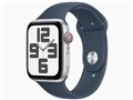 Apple Watch SE ��2���� GPS+Cellular���f�� 44mm MRHJ3J/A [�V���o�[/�X�g�[���u���[�X�|�[�c�o���h M/L]