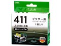 INK-B411-BK2P [�u���U�[�p LC411BK �u���b�N2����]