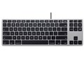 Matias RGB Backlit Wired Aluminum Tenkeyless keyboard for Mac FK308LB [Space Gray]
