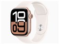 Apple Watch Series 10 GPS+Cellular���f�� 42mm MWX93J/A [���[�Y�S�[���h�E���C�g�u���b�V���X�|�[�c�o���h S/M]