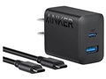 Anker Charger (20W�A2-Port) with USB-C & USB-C �P�[�u�� B2348N11 [�u���b�N]