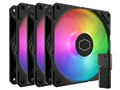 SickleFlow Edge 120 ARGB 3-Pack Fan Kit MFX-B2DN-253P2-R2 [�u���b�N]