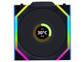 UNI FAN SL WIRELESS LCD120 REVERSE BLADE BK Single Pack UF-RS-SL120-LCD-WLS-1B [�u���b�N]