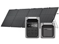 EcoFlow DELTA 3 Plus+DELTA 3��p�G�N�X�g���o�b�e���[+220W�Жʃ\�[���[�p�l��Gen2�Z�b�g