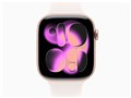 Apple Watch Series 11 GPS���f�� 46mm MEV74J/A [���[�Y�S�[���h�E���C�g�u���b�V���X�|�[�c�o���h M/L]