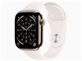 Apple Watch Series 11 GPS+Cellular���f�� 42mm MF8W4J/A [�S�[���h�`�^�j�E���P�[�X�E���C�g�u���b�V���X�|�[�c�o���h S/M]