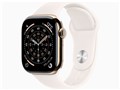 Apple Watch Series 11 GPS+Cellular���f�� 42mm MF8X4J/A [�S�[���h�`�^�j�E���P�[�X�E���C�g�u���b�V���X�|�[�c�o���h M/L]