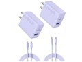 Anker Charger (20W�A2-Port) with USB-C & USB-C �P�[�u�� 2�Z�b�g B23481Q1 [�p�[�v��]