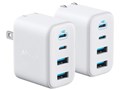 Anker Zolo Charger (50W�A4 Ports) 2�Z�b�g B121E121 [�z���C�g]