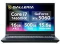 GALLERIA RL7C-R56-5N ���i.com���胂�f�� Core i7 14650HX�ERTX 5060�E16GB�������E500GB SSD�E15.6�C���` 144Hz K/24881-11a