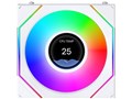 UNI FAN SL-INF LCD FLEX 120 Reverse Blade Single Pack 12RSLIND1F1W [�z���C�g]