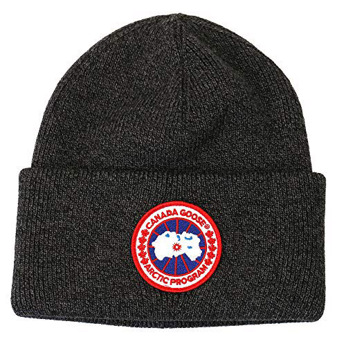 人気✨カナダグース デカワッペン ネイビー ニット帽 ビーニー カナダ