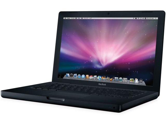 Apple MacBook 13.3インチ　MB404J/A 本体 ブラック MacBook 2400/13.3 Black MB404J/A +2G*2(4096M)の製品画像 - 価格.com