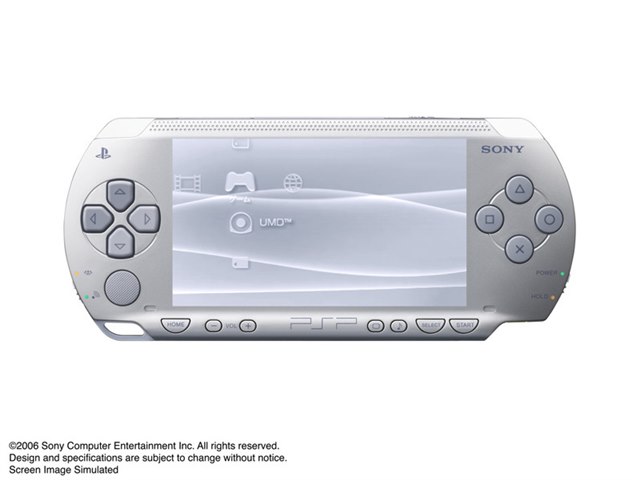 PSP プレイステーション・ポータブル シルバー PSP-1000 SVの製品画像 