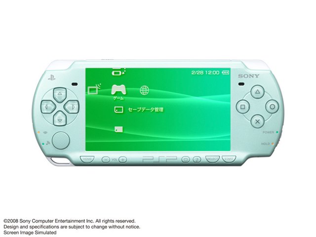 PSP プレイステーション・ポータブル ミント・グリーン PSP-2000 MGの