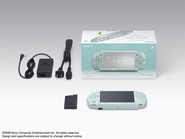 PSP プレイステーション・ポータブル ミント・グリーン PSP-2000 MGの 