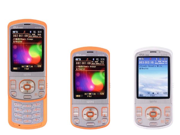 【ガラケー】au MEDIA SKIN 3台セット　W31S cdmaOne ガラケー】au MEDIA SKIN 3台セット W31S cdmaOne