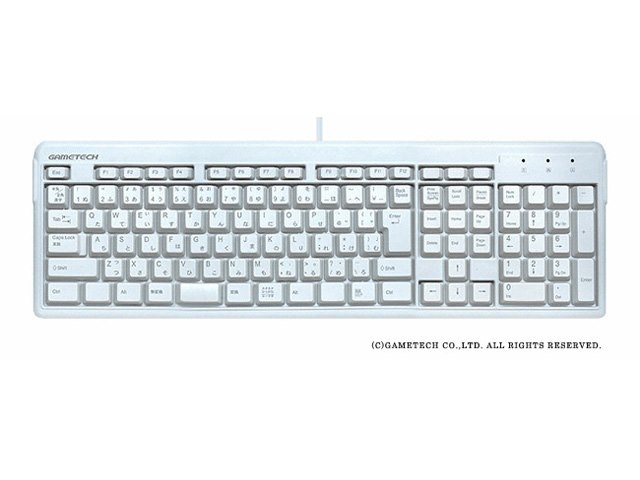 シンプルusbフルキーボード ホワイト Ya0809の製品画像 価格 Com
