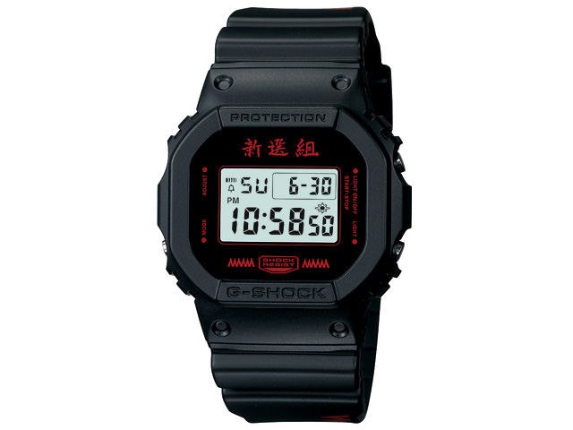 13008円 G-SHOCK ×新選組コラボレーションモデル DW-5600VTSSK-1TJRの製品画像 - 価格.com