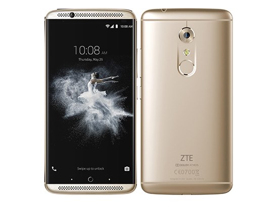 スマートフォン/携帯電話ZTE AXON7 本体 モバイル版 クロームシルバー 箱付き