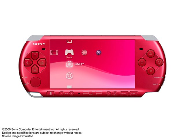 PSP プレイステーション・ポータブル ラディアント・レッド PSP-3000 