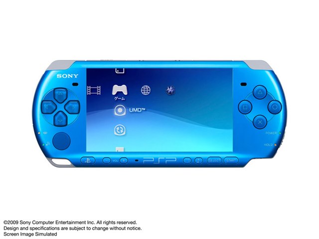 極美品 PSP 3000 本体 バイブラントブルー 青 動作良好品 すぐに遊べる ...