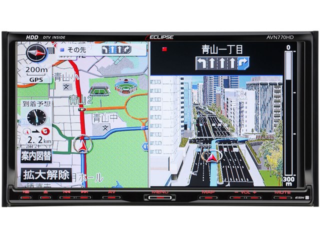 208 動作良好 ECLIPSE AVN770HD 本体 AVN770HDの製品画像 - 価格.com