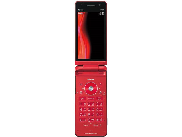 SHARP AQUOS SHOT 携帯電話 本体 レッド AQUOS SHOT SH008の製品画像 - 価格.com
