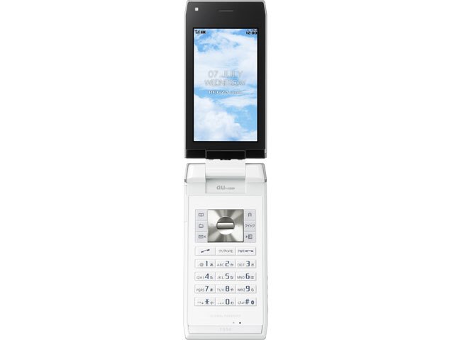 TOSHIBA au W61T ブラック 折りたたみ式 au携帯電話（レスポンス