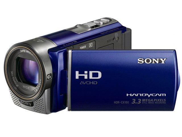 【美品】SONY HANDYCAM HDR-180 ブルー　動作確認済 SONY HDR-CX180 ソニー ビデオカメラ ハンディカム ブルー 動作確認
