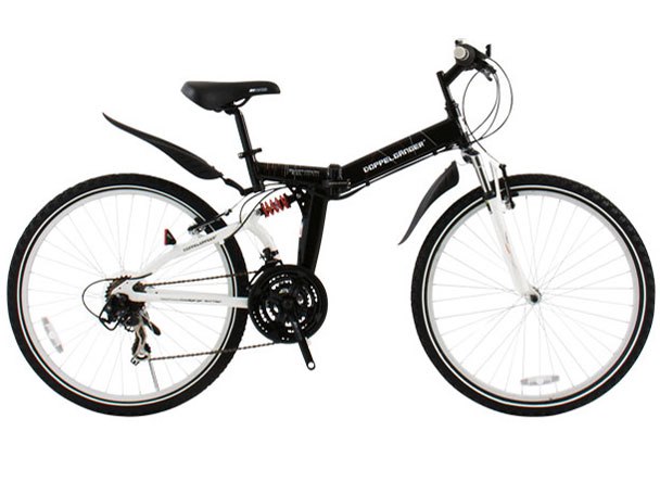 ストラルドジラディーノDOPPELGANGER 26インチ 黒/白 DOPPELGANGER 701 RPM 21段変速モデル [ジェットブラック/クリア