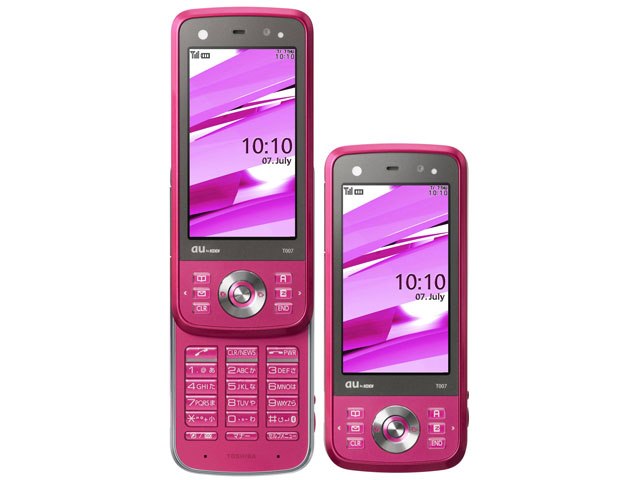 KDDI au s007ピンク携帯電話 ムスビー｜☆au S007 ピンク 新品未使用 ロッククリア済 初期