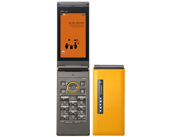 未使用オレンジ CA007 携帯電話本体 CA007 [サンナップオレンジ]の製品画像 - 価格.com
