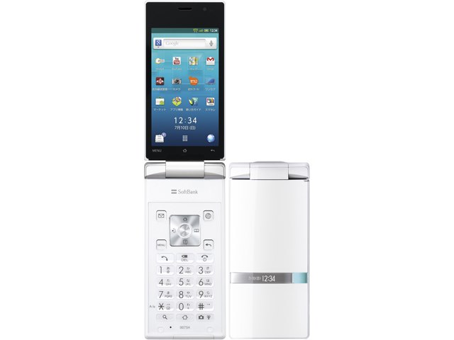 007SH SoftBank 折りたたみスマホタッチパネルAndroid2.3スマートフォン/携帯電話