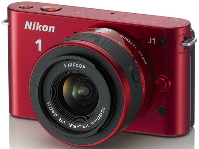Nikon 1 J1 標準ズームレンズキット [レッド]の製品画像 - 価格.com