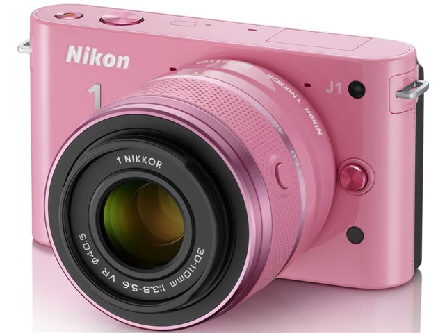 ☆美品☆希少色☆ミラーレス Nikon 1 S1 ダブルズームキット ピンク ...