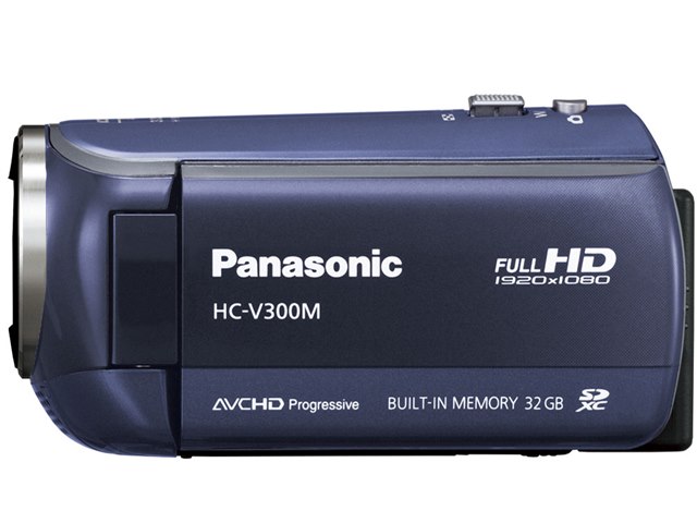 【極美品】Panasonic ビデオカメラ HC-V300M ブルー　ほぼ新品☆ HC-V300M-A [ネイビーブルー]の製品画像 - 価格.com