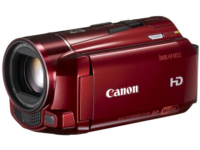 Canon iVIS HF M52 メタリックレッド デジタルビデオカメラ iVIS HF M52 [レッド]の製品画像 - 価格.com