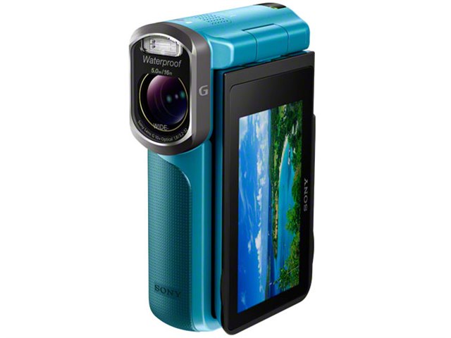 SONY HDR-GW77V ブルー 防水ビデオカメラ HDR-GW77V (L) [ブルー]の製品画像 - 価格.com