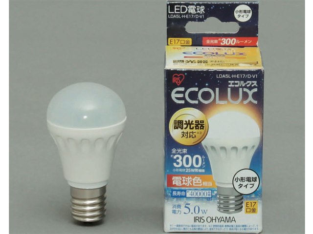 ECOLUX LDA5L-H-E17/D-V1 [電球色]の製品画像 - 価格.com