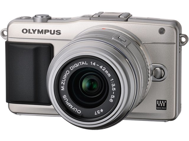OLYMPUS PEN mini E-PM2 レンズキット [シルバー]の製品画像 - 価格.com
