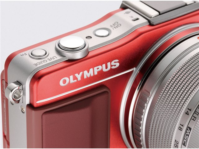OLYMPUS PEN mini E-PM2 レンズキット [レッド]の製品画像 - 価格.com