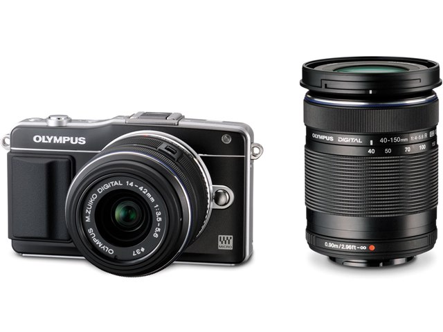 OLYMPUS PEN mini E-PM2 ダブルズームキット [ブラック]の製品画像